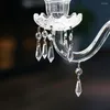 Lustre en cristal 10 pièces pendentifs clairs remise à neuf 38mm lampe en verre accessoires d'éclairage prisme