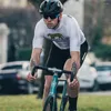 Racing sätter Bros Cycling Classic av tryckt mäns sommar kortärmad tröja gel pad bib shorts för lång tid ridning maillot