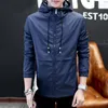 Men's Jackets Bomber Est Coat Black Casual Spring For Men Windbreaker Hooded Jacket Blouson Homme FYY282