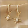 Dangle Chandelier Fashion Jewelry S925 Sier Post Asymmetric Star Earrings Drop Delivery Dhncf