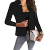 Women's Jackets Summer Women Solid Color Long-sleeves Cardigan Jacket Fashion Slim Suit Coat For Office LadyWomen's