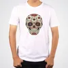 Men's T Shirts Skull White Black Men T-Shirt Short Sleeve O-Neck Summer Graphic Tops Tees Camiseta Hombre Accept Customized Clothing