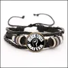 Outras pulseiras Black Lives Matter Bracelete de couro Não consigo respirar homens Mulheres charme garotas de menino Presentes de jóias Droga OT0GL