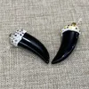 Charms Pepervorm Hars hanger spike -vormige diamant charme gebruikt voor doe -het -zelf sieraden maken kettingarmband maat 24x60 mm