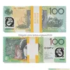 Novidade Jogos Prop Aud Notas Dólar Australiano 20 50 100 Cópia de papel Fl Imprimir Notas Dinheiro Falso Monopólio Filme Adereços Drop Deliv Dhqdt24IT