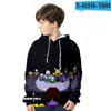 Capuz de moletom masculino Undertale Sweatshirts Child/meninos/meninas 3D Imprimir moda com capuz Casual Casual Capuz para crianças roupas de outono
