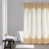 Cortinas de chuveiro Bohemian Retro étnico à prova d'água decoração de banheiro banheiro