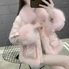 Women's Fur Winter 2023 Net Celebrity Imitation Coat Kvinnors förtjockade fashionabla kvinnliga högkvalitativa vacker blixtlåsjacka