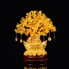 Decorative Figurines Objects & Extra Large Golden Natural Citrine Lucky Money Tree Cash Cow Business Craft Home Gift Ingot Decoration Sculpt