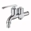 Robinets d'évier de salle de bain DONYUMMYJO 1 pc Cuivre Chrome Multi-fonction Double Usage Un En Deux Machine À Laver Vadrouille Piscine Robinet Bibcock