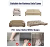 Stol täcker fast färgsoffa för matsal elastisk L -form hörn soffan täckmöbler möbler skydd 1/2/3/4 sits