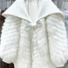 女性用ジャケットウィンターレディースファーコート2023高品質の豪華なふわふわルーズラペル厚い暖かい