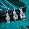 Andere trendy 925 Sier 0,52ct d kleur vvs1 moissaniet ketting voor vrouwen sieraden vergulde platina diamant test pass verjaardag drop deli dhvwe