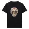 Men's T Shirts Skull White Black Men T-Shirt Short Sleeve O-Neck Summer Graphic Tops Tees Camiseta Hombre Accept Customized Clothing