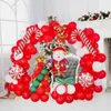 Party Decoration 1 Set Creative Santa Claus Elk Windmill Cane Star Xmas Balloons Diy Öka festlig vibe