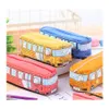 Potloodzakken Creatieve grote canvas Autol Schoolbenodigdheden Buskoffers Bouch Girl Boys Stationery Pen Case Storage Holder Drop levering van DHI8F