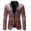 Garnitury męskie moda w stylu europejskim zwykłym mężczyzn płaszcz Bronzing Printing Tuxedos Party Business Peaked Lapel Blazer wysłany w ciągu 5 dni