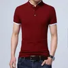 Hommes Polos 2023 Haute Qualité Hommes Polo Shirt Hommes À Manches Courtes Solide Chemises Camisa Masculina Casual Coton Plus La Taille Tops P319333