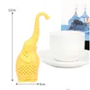 Infuseurs à thé Animal Infuser Mignon Petit Éléphant Sile Passoire Café Sac À Feuilles Mobiles Tasse Filtre Diffuseur Accessoires Drop Livraison Ho Dhb0H