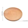 Plates 1pc Beech Wood Round Fruit Dry Western Dessert Serving Tray Mats & Pads Snack Organizer Holder Home Decor