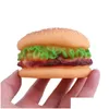 Chien Jouets À Mâcher Pet Chew Jouer Pvc Hamburger Chat Chiot Formation Son Squeaker Légumes Poulet Nourriture Jouet Squeaky Animaux Fournitures Drop Dhhlh