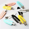 Bijoux de cheveux SHUANGR 4 pièces sans couture sans pinces à plier Barrettes marque épingle Curl Clip maquillage pli style Bang