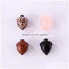Stone Natural Crystal Hazelnut Acorn Pine Nut Mascot Meditation Chakra Reiki Healing Gemstones Polished Gift Use Collection And Home Dhfsn