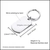 Charms 50mmx28mm roestvrij staal blanco hondentag graveren aangepast gepersonaliseerde hanger voor ketting sleutelhanger diy gepolijst maken druppel otneu