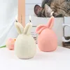 3D Pâques Oeuf Lapin Silicone Bougie Moule Sans Visage Tête De Lapin Aromath Résine Moule À La Main Bougie Savon Faire DIY Décor À La Maison FY2913 tt0119