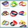 Jelly Glow Sile Armband Armband Sport Casual Weibliche Männer Reine Farbe Für Einfache Frauen Unisex Kann Benutzerdefinierte Drop Lieferung Schmuck brac Ottid