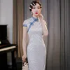 Ubranie etniczne Eleganckie chińskie styl kobiety Cheong Vintage Evenge impreza Qipao Klasyczne damki Vestidos Sexy Summer Shall Suknie szlafropowe