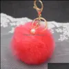 Key Rings 22 Styles Cute Nice Variety 8Cm Pompom Keychain High Quality Bag Pendant Keyring Women Fashion Jewelry Gifts P61Fa Drop Del Dhnug