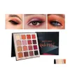 Ombretto 16 colori Bronzer Palette Rock Metal Charm Occhi Ombretto perlato Bellezza Smaltato Trucco Drop Delivery Salute Dhjwn