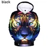 Herren Hoodies Animal Hoodie Hip Hop Streetwear Casual Marke 3D Tiger XXS-4XL Sweatshirts