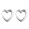 Hoopörhängen Kawiia 925 Sterling Silver Luxury Fashion Jewelry Söt hjärtformad för kvinnor Arets de Mujer