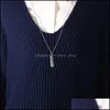 Anhänger Halsketten Mode Vintage Sier Pullover für Frauen Designer Leben von Baumfedern Schildkröten Elefanten Lady Long Neckless Drop D Otozt