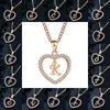 Pendant Necklaces Eun Ho Womens Jewelry Name Initials Heart Necklace 26 Letters Zircon Love Gifts The First Letter Accessories