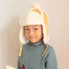 Boinas Sombreros de invierno esponjosos para niño niño niña bombardero sombrero con orejeras grueso cálido felpa bereber polar pompón gorra