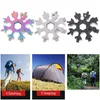 Openers 18 In 1 Snowflake Sliner Keyring Hex Mtifunction Outdoor Portable Sleutel Key Ring Pocket Pocket Opener Survive Hand Tool Accessori DHJDV