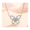 Другой модный S925 Sier Moissanite Butterly Collece Women Женщины Jewelley D Color VVS1 0,82CT Pass Diamond с GRA Gift Other Other Dr Dhnwl