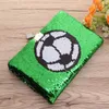 Lock Notebookjournal Diary Sequin Boys Girls Footballkey Kladblokje voetbaljournalen Girl Women Kids Planner Daily Planning Sparkly