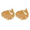 Decorative Figurines Wooden Hook Wall Glossy With Double Sided Stickers For Kitchen