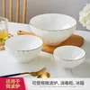 Miski ryżowe miski jedzące makaron duża zupa jingdezhen kości China Strewa stołowa czyste białe penh kryształ