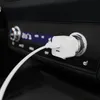 4terra White Recycled Car Charger e Adaptador Cable10v com portas USB-A USB-C com 5.4a