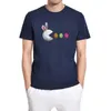 メンズTシャツ幸せなイースターデイエッグエッグアンドレミス半袖トップヴィンテージユニセックスTシャツ面白いティーカジュアルコットン
