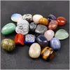 Stone Polished Loose Chakra Natural Bead Palm Reiki Healing Quartz Mineral Crystals Tumbled Gemstones Hand Piece Home Decoration Acc Dhebi