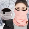 Beretten pluche oorbanden oorbeveiliging gezicht sjaal vrouwen warme bommenwerper hoeden buiten koude winter fietsen hoodie sport hoed