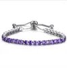 Bangle Sale 10 Color Fashion Jewelry Push-Pull Armband Crystal Heart Charm Crystals från österrikisk för kvinnors gåva