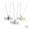 Hanger kettingen Fashion Mom Essentiële olie diffuser ketting open aromatherapie medaillet mama voor vrouwelijke moeders dag sieraden cadeau druppel otwlt