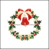 Pins Brooches Classic Christmas Cute Santa Claus Hat Gloves Crutch Socks Boots Sleigh Enamel Pin Badge Brooch Party Gift Decoration Otsut